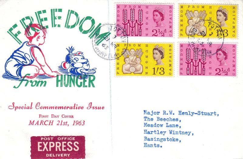 1963 (03) Freedom From Hunger - 'Baby & Text' Cover - Ord - Totton CDS