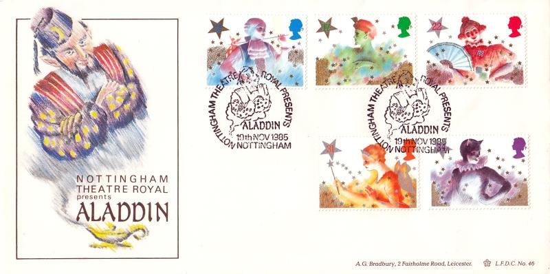 1985 (11) Christmas - Bradbury LFDC 46 'Aladdin' Official