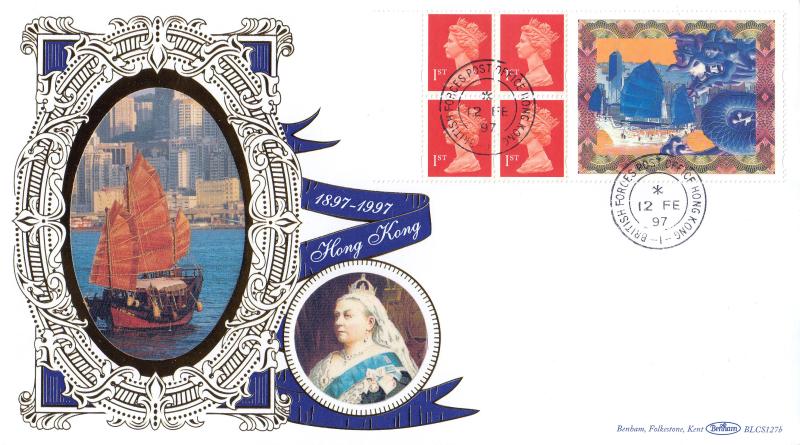 1997 (02) Hong Kong Label - Benham BLCS 127 - BFPO Hong Kong CDS