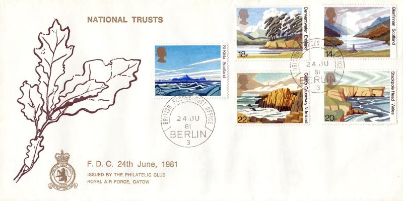 1981 (06) National Trust - RAF Gatow Cover - BFPO Berlin 3 CDS