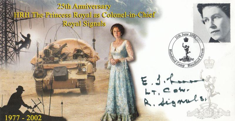 2002 (06) Princess Royal's 25th Anniversary of the Royal Signals Colonel-In-Chief - Signed by Lt Colonel Larner