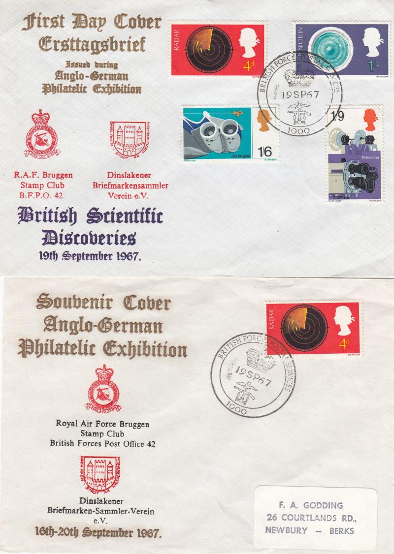 1967 (09) British Discovery - Forces RAF Bruggen BFPO 1000 Official - BOTH Versions