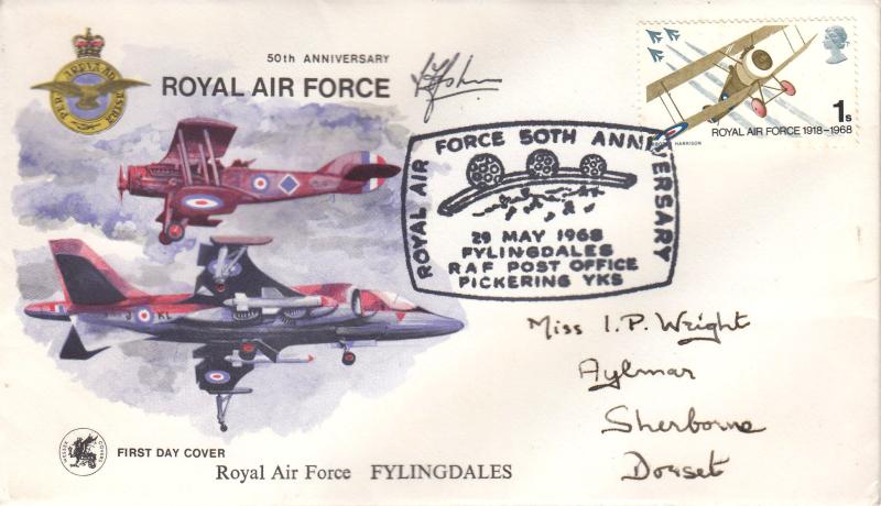 1968 (05) Anniversaries - Wessex - 1/- - Fylingdales RAF Post Office H/S