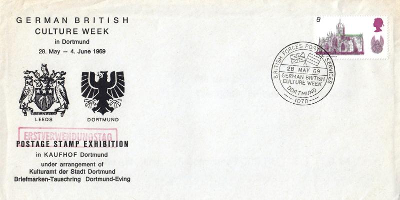 1969 (05) Cathedrals - Forces German Culture Week Official (s) - WITH Cachet