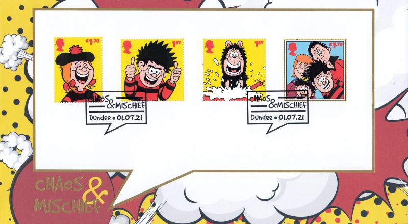 2021 (07) Dennis & Gnasher (M/S) - Internet 'Chaos & Mischief, Dundee' Official