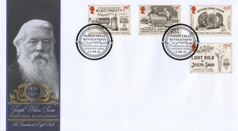 2021 (08) Industrial Revolutions (M/S) - Internet 'Agamemnon Road' Official (Stamps Removed)