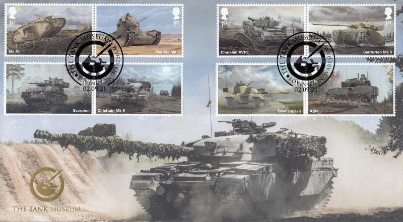 2021 (09) British Army Tanks (Stamps) - Internet 'Tank Museum, Bovington' Official (Chieftain Tank)