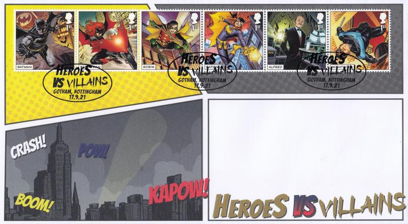 2021 (09) DC Heroes (Stamps) - Internet 'Gotham' Official