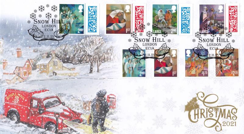 2021 (11) Christmas (Stamps) - Internet 'Snow Hill' Official