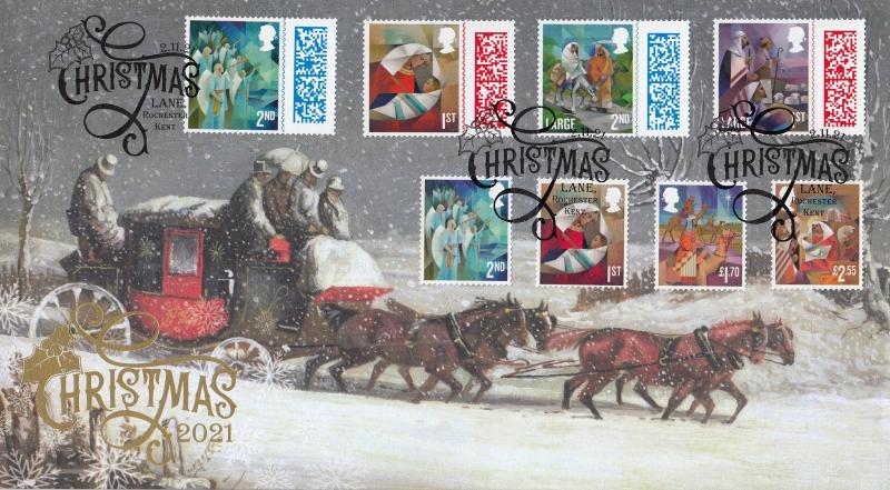 2021 (11) Christmas (Stamps) - Internet 'Christmas Lane' Official