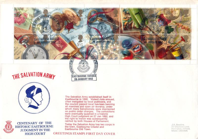 1992 (01) Greetings - Salvation Army 'Eastbourne Judgment' Official