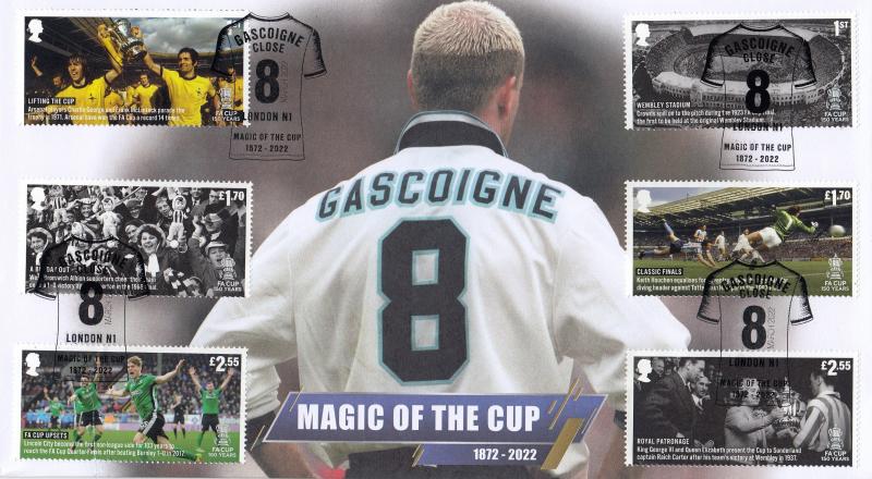 2022 (03) The FA Cup (Stamps) - Internet 'Gascoigne Close' Official