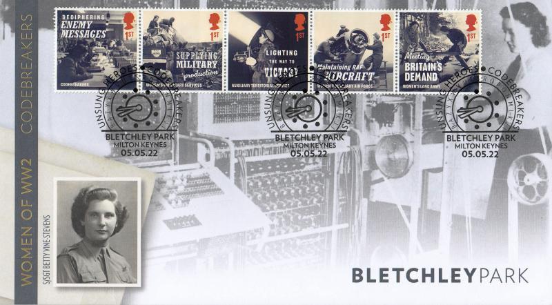 2022 (05) Unsung Heroes of WWII (Stamps) - Internet 'Bletchley Park' Official