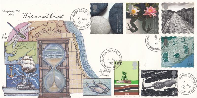 2000 (03) Water & Coast - 4d Post - Easington Colliery CDS
