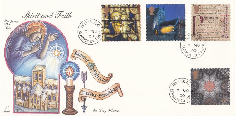2000 (11) Spirit & Faith - 4d Post - Holy Island CDS