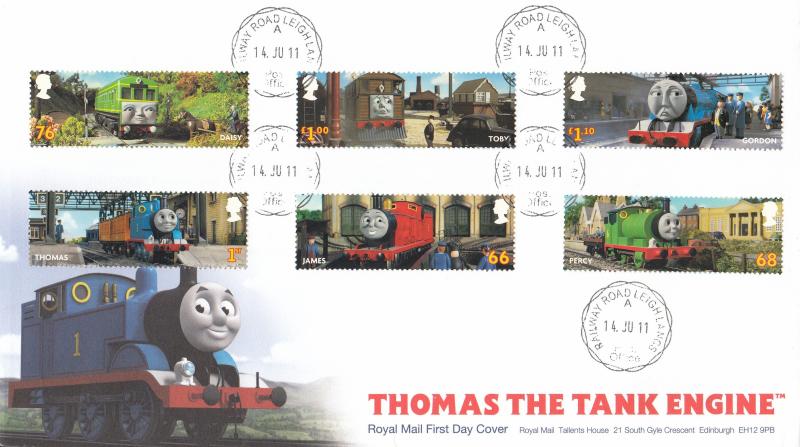 2011 (06) Thomas The Tank Engine (Stamps) - RM - Railway Road CDS