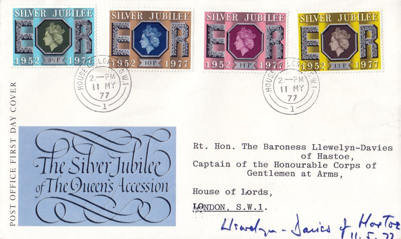 1977 (05) Jubilee - PO - House of Lords CDS - Signed by the late Baroness Llewelyn-Davies