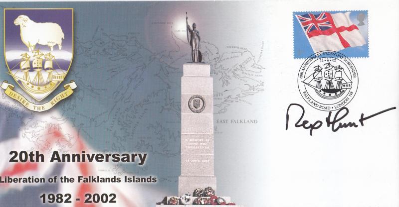 2002 (06) Falklands Islands War - 20th Anniversary of the Liberation - Signed by Sir Rex Hunt