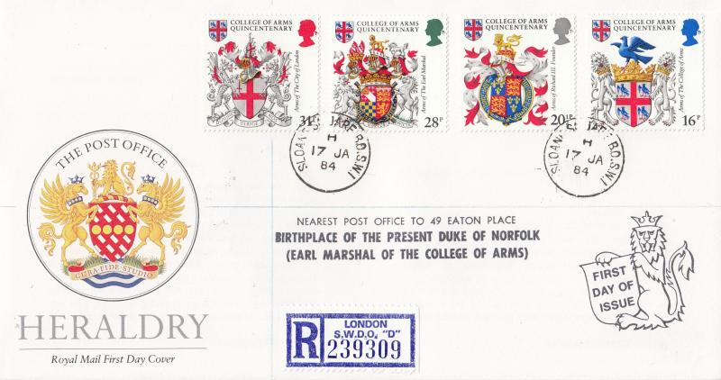 1984 (01) Heraldry - RM - Sloane Square CDS