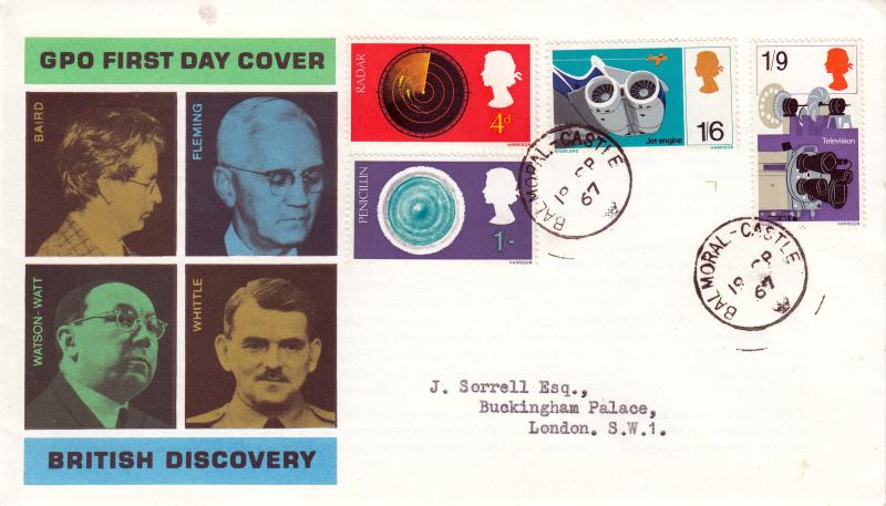 1967 (09) British Discovery - GPO - Balmoral Castle CDS