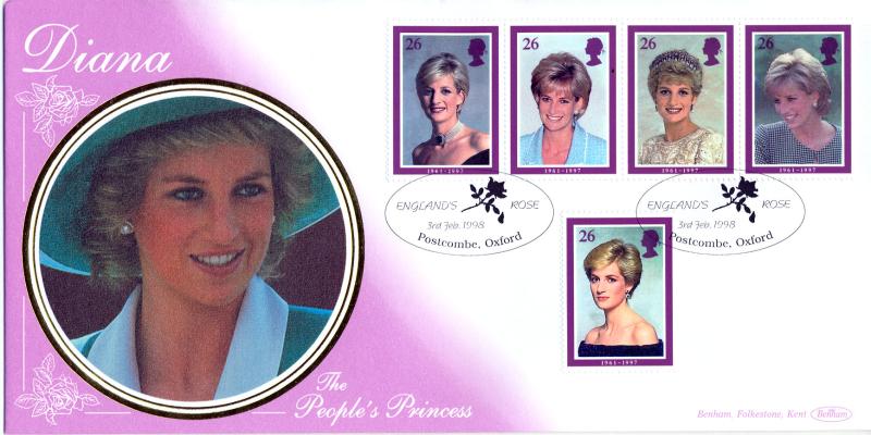 1998 (02) Diana - Benham 'The People's Princess' Special - England's Rose, Postcombe H/S
