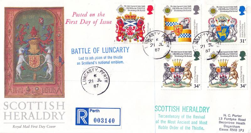 1987 (07) Scottish Heraldry - RM - Luncarty CDS