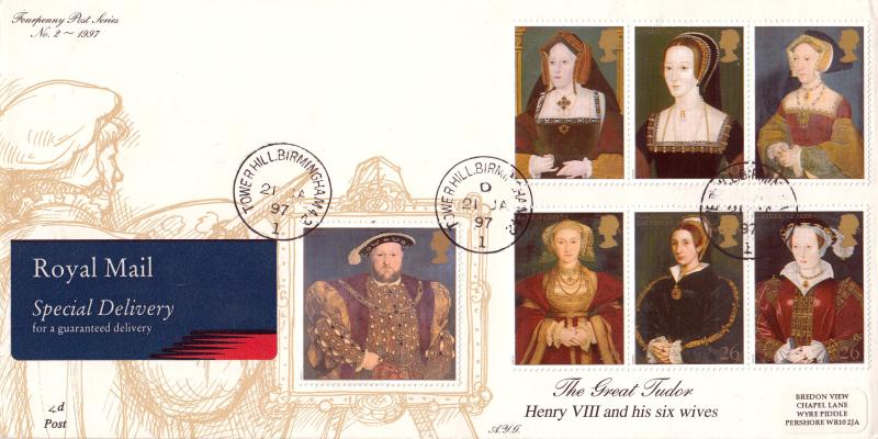 1997 (01) Tudor's - 4d Post - Tower Hill CDS