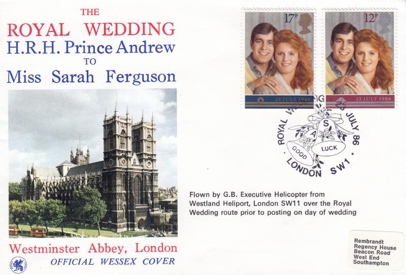 1986 (07) Wedding - Wessex - Good Luck, London SW1 'Wedding Day' Special