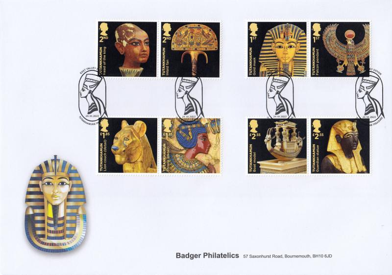 2022 (11) Tutankhamun (Stamps) - Badger Philatelics Official