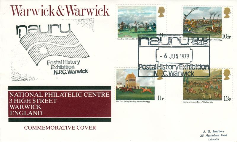 1979 (06) Horses - Warwick & Warwick 'Postal History Exhibition' Official