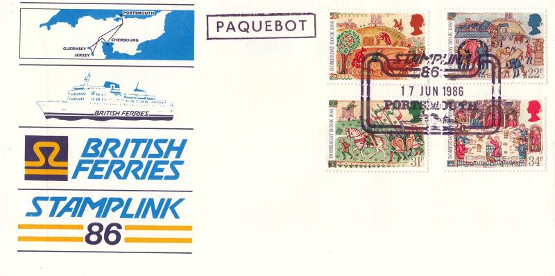 1986 (06) Medieval - British Ferries 'Stamplink 86' Official