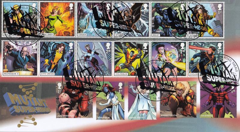 2023 (02) X-Men (Stamps & M/S) - Internet 'Englefield Road' Official