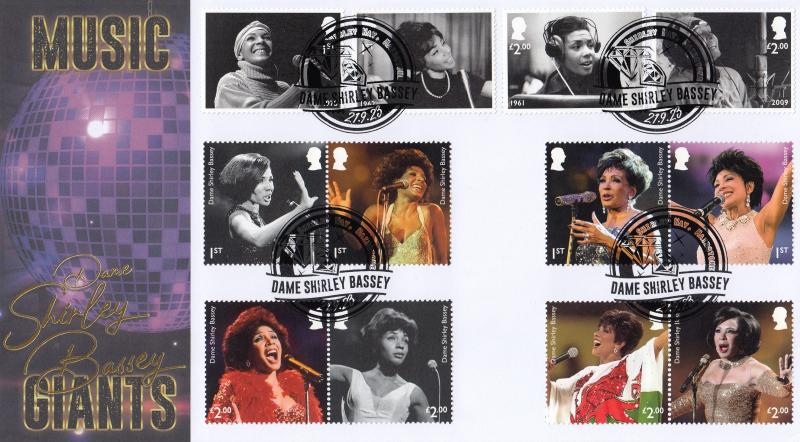 2023 (09) Shirley Bassey (Stamps & M/S) - Internet 'Shirley Way' Official