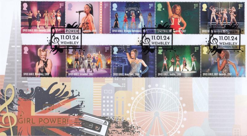 2024 (01) Spice Girls (Stamps) - Internet 'Girl Power, Wembley' Official