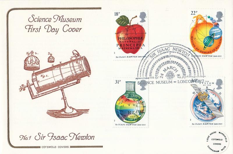 1987 (03) Isaac Newton - Cotswold 'Science Museum' Official
