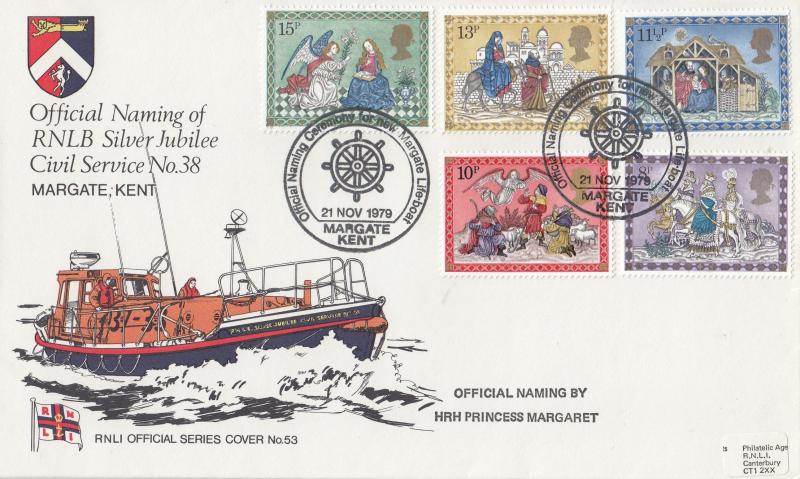 1979 (11) Christmas - Pilgrim RNLI 'Margate Lifeboat Naming Ceremony' Official
