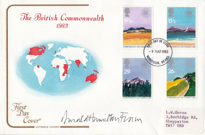 1983 (03) Commonwealth - Cotswold - Windsor FDI - Signed by Donald Hamilton Fraser