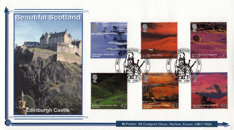 2003 (07) Scotland - Privately Produced Cover - Edinburgh (Piper) H/S