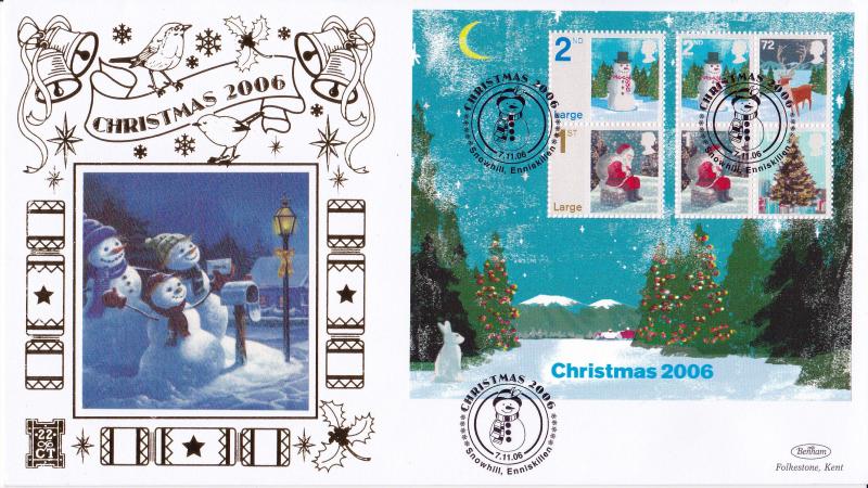 2006 (11) Christmas (M/S) - Benham Gold (500) Official