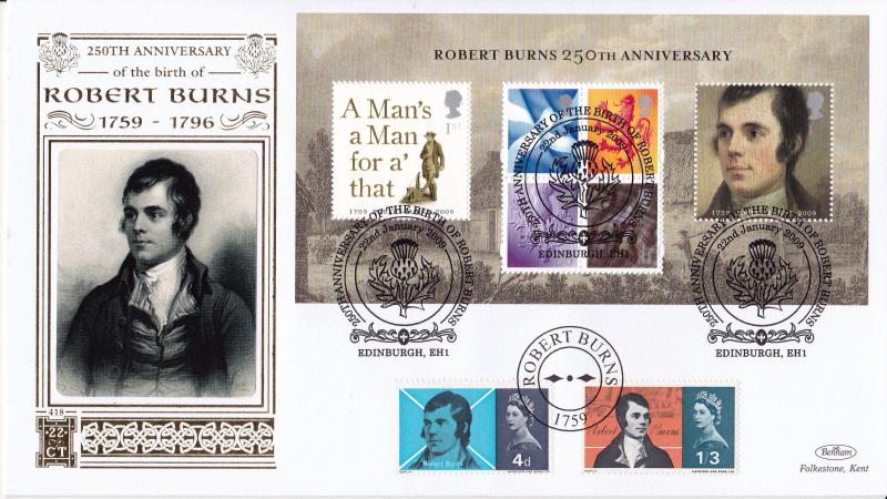 2009 (01) Robert Burns M/S - Benham Gold (500) Official