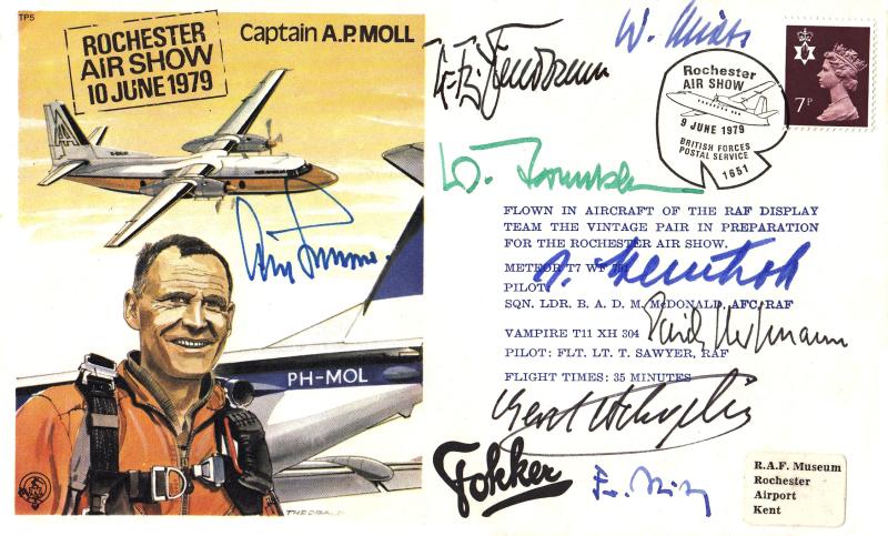 1978 (06) Forces Test Pilot (TP5) Special - Multi Signed by Eight WWII Luftwaffe Aces