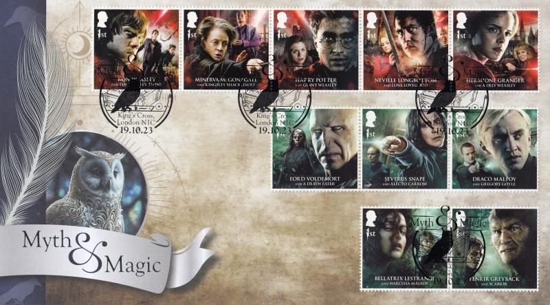 2023 (10) Harry Potter (Stamps) - Internet 'Kings Cross, N1C' Official