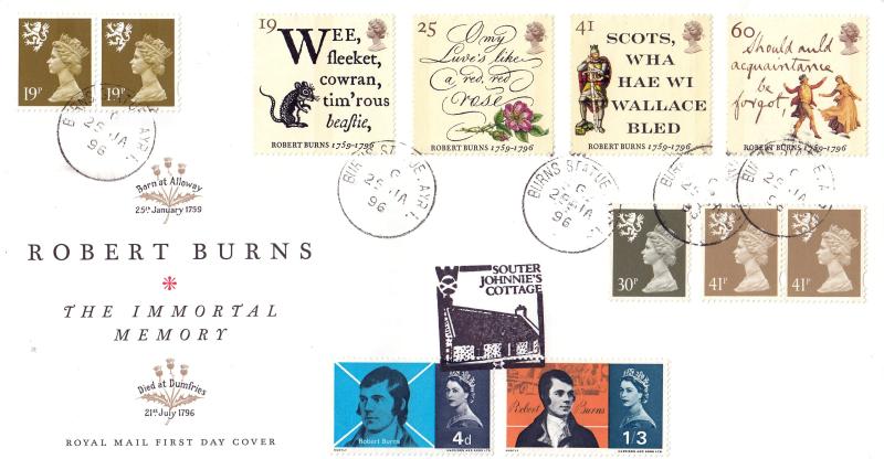 1996 (01) Robert Burns - RM - Burns Statue CDS + 1966 Set