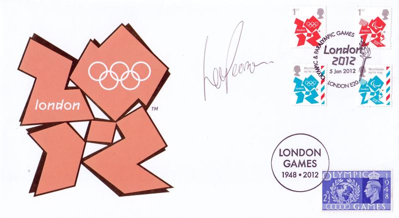 2012 (01) Olympic Emblems - Internet 'London 2012 (Torch)' Official - Signed by Lee Pearson