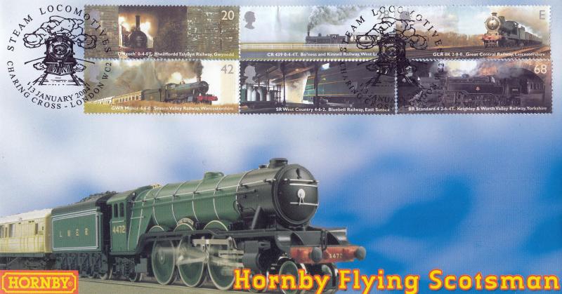 2004 (01) Classic Locomotives (Stamps) - Steven Scott 'Hornby Flying Scotsman' Official