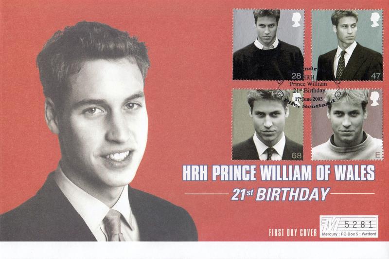2003 (06) Prince William - Westminster 'St Andrews, Fife' Official