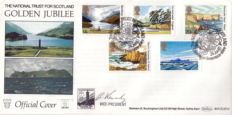 1981 (06) National Trust - Benham NT For Scotland BOCS (SP) 4 (Glenfinnan) Official - Signed R.Kennedy