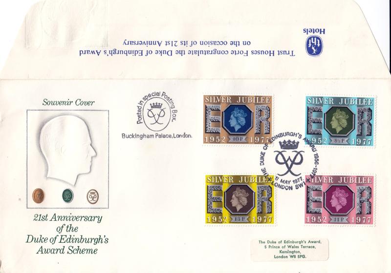 1977 (05) Jubilee - DOE Awards Scheme Official - But with The Trust Houses Forte Overprint