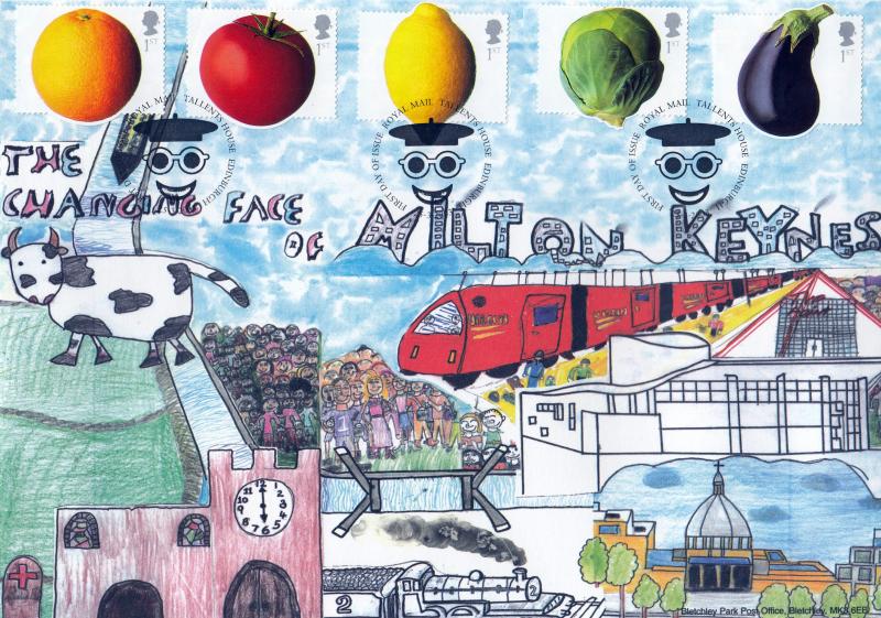 2003 (03) Fun Fruit & Veg - Pair of Bletchley Park 'School Designed' Covers - Edinburgh H/S