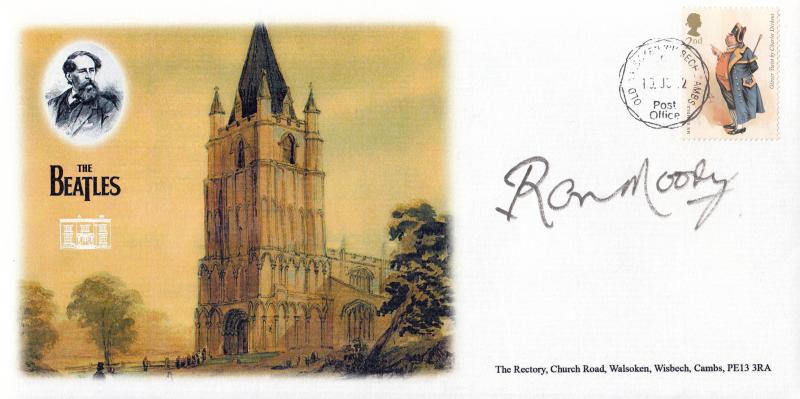 2012 (06) Charles Dickens (Stamps) - Walsoken Church Official (s) - Walsoken CDS - Signed by the late Ron Moody